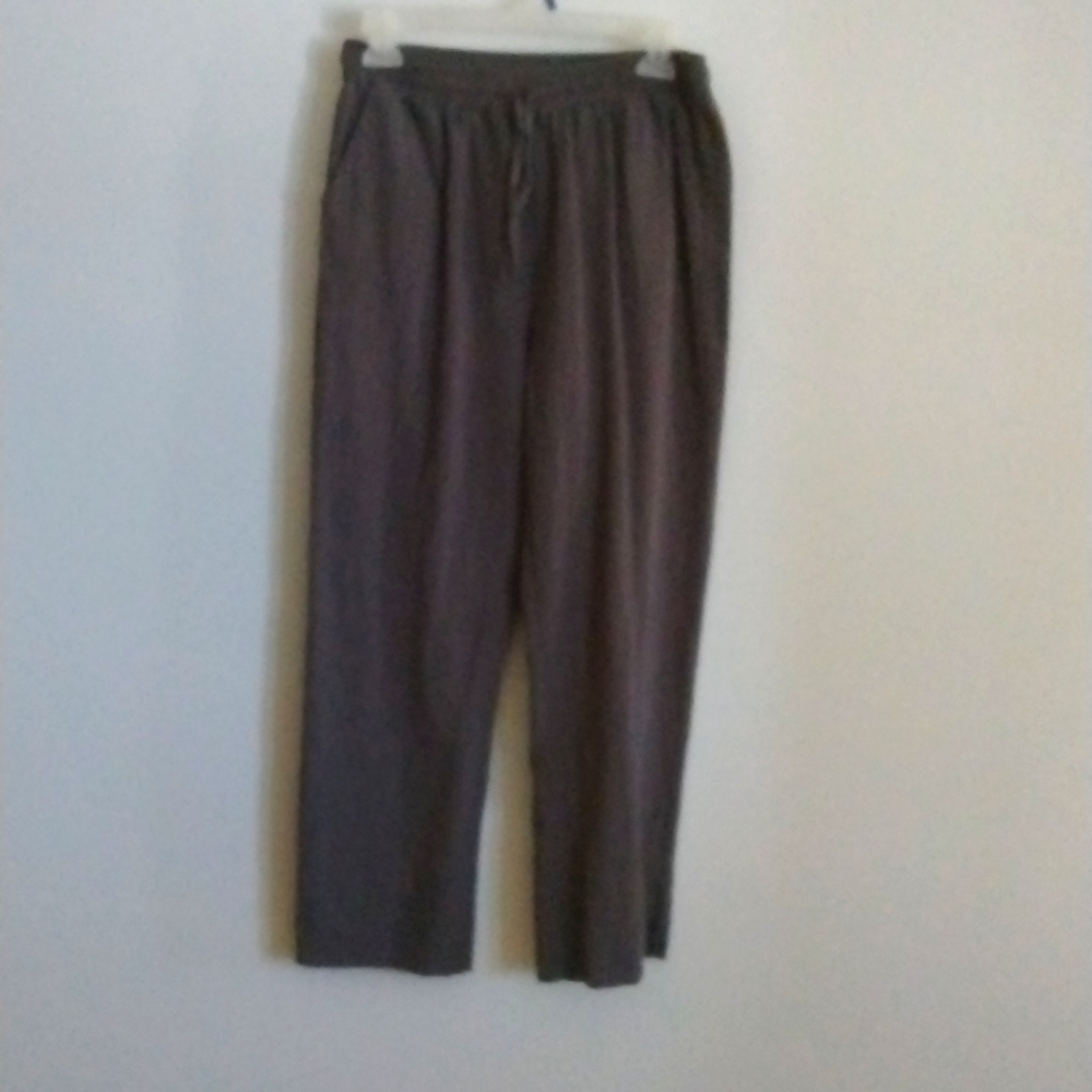 Gray linen pants
